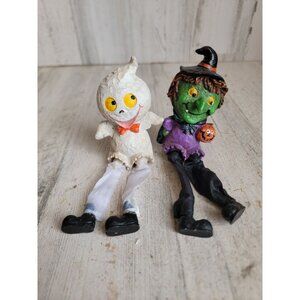 Vintage feet dangling witch ghost Halloween home‎ decor set